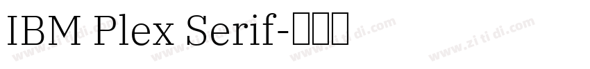 IBM Plex Serif字体转换